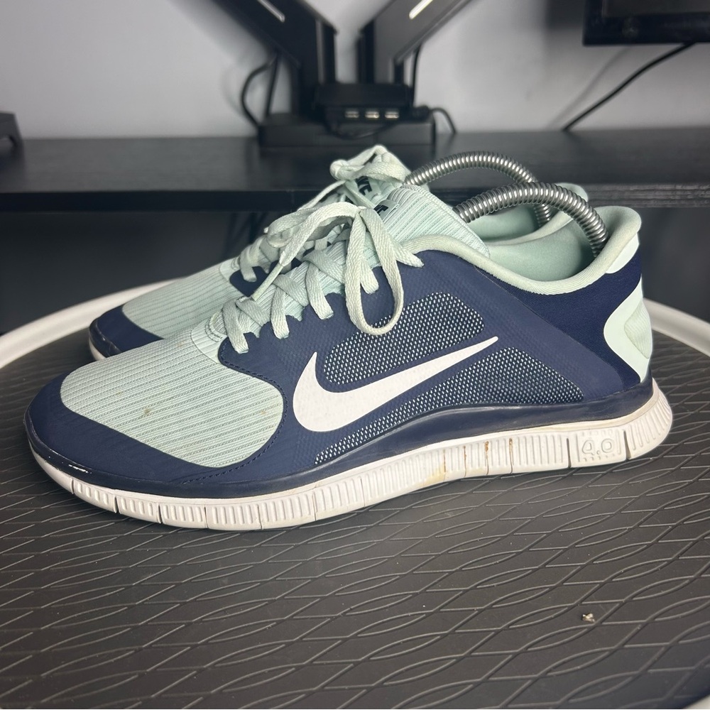 Women's Navy and Light Blue Athletic Shoes